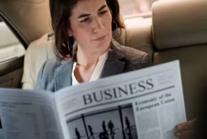 Executive corporate chauffeur hire for business travel and CBD meetings